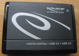 Delock mSATA auf eSATA und USB2 2/3 Adapter
